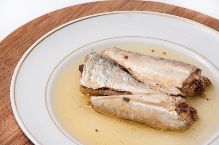 Close,View,Of,Sardines,Served,On,The,Plate.